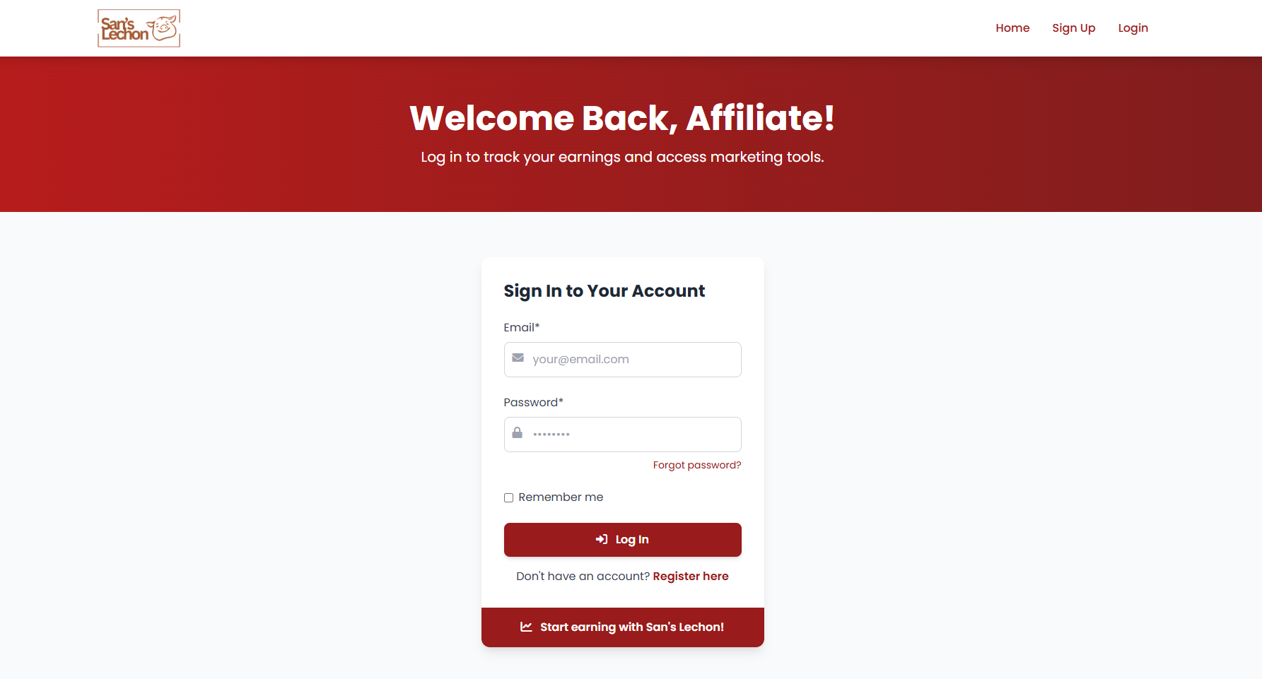 Login Page